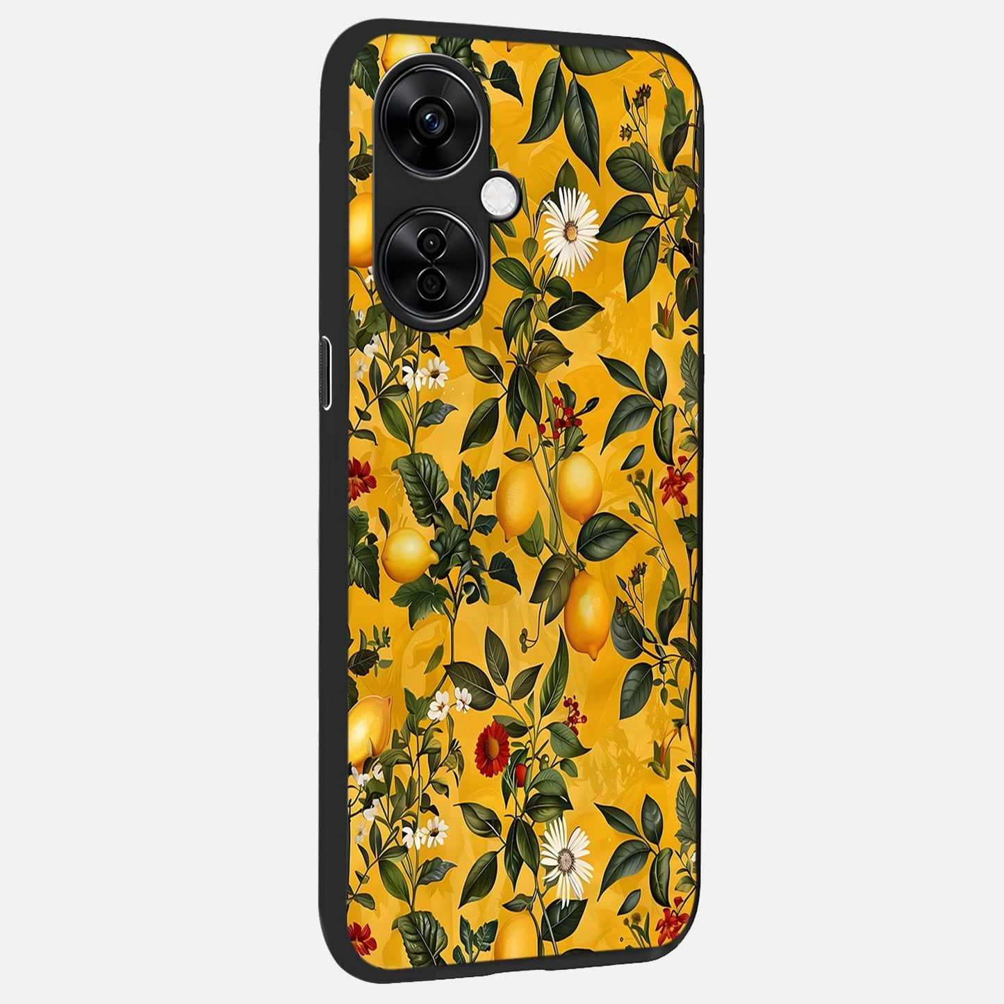  Golden Lemon Field back cover For Oneplus Nord CE3 Lite slim fit glass case with vibrant aesthetic design