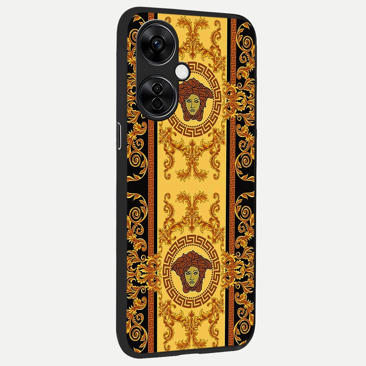  Golden Royal Heritage back cover For Oneplus Nord CE3 Lite slim fit glass case with vibrant aesthetic design