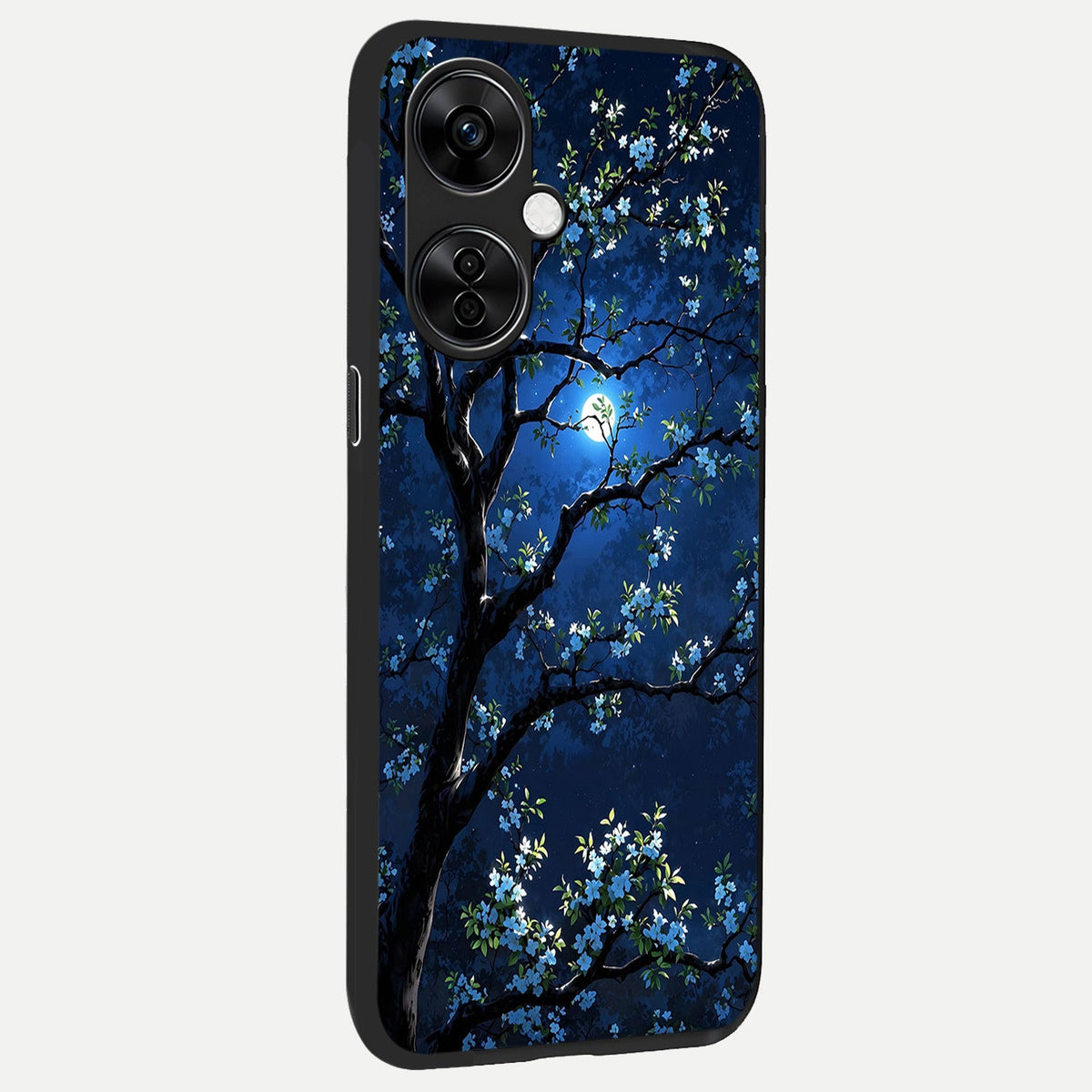  Mystic Floral Night back cover For Oneplus Nord CE3 Lite slim fit glass case with vibrant aesthetic design