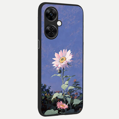  Pink Shells Outline back cover For Oneplus Nord CE3 Lite slim fit glass case with vibrant aesthetic design
