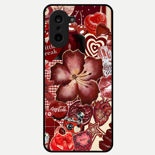  Aesthetic Little Freak Glass Case For Oneplus Nord CE5 back cover – full design glossy printed glass finish