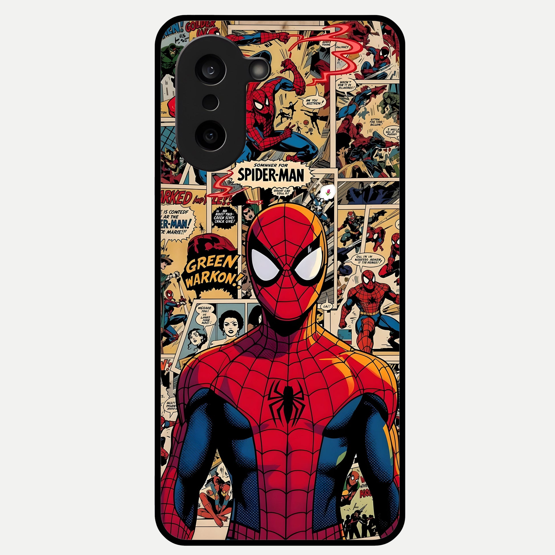  Aesthetic Spider Glass Case For Oneplus Nord CE5 back cover – full design glossy printed glass finish