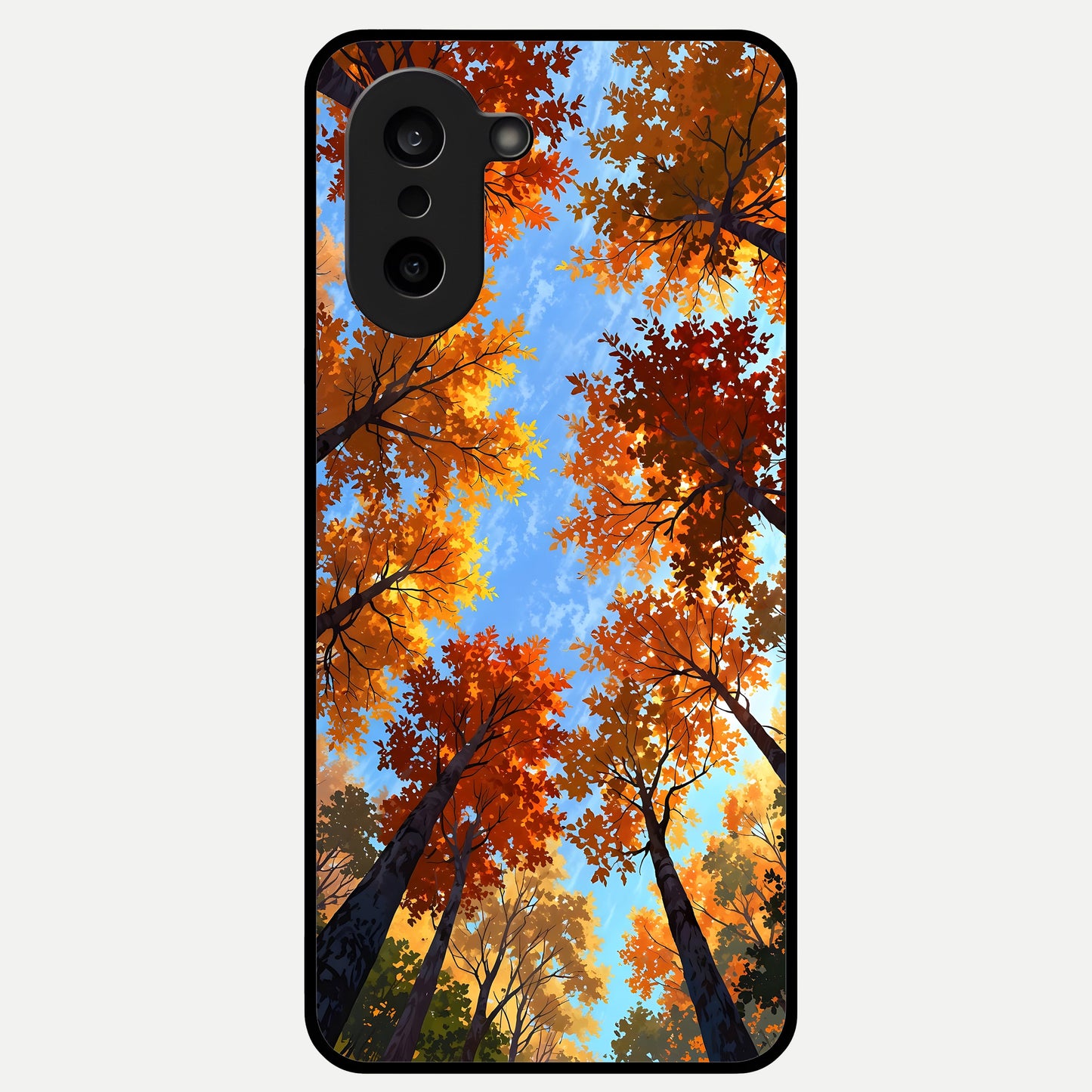  Autumn Sky Rise Glass Case For Oneplus Nord CE5 back cover – full design glossy printed glass finish