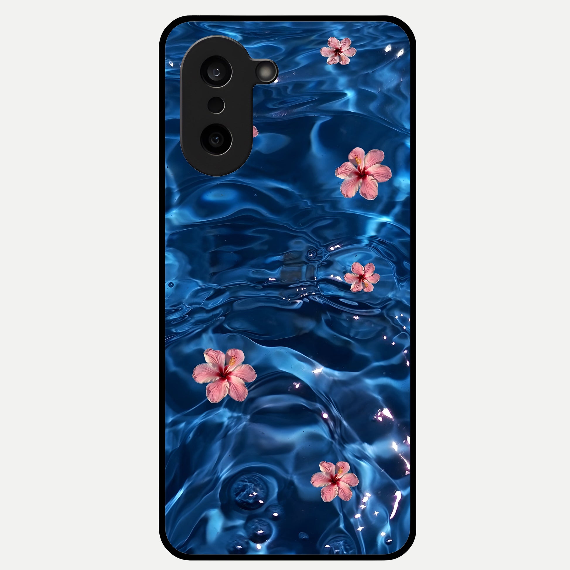  Bloom Thread Art Glass Case For Oneplus Nord CE5 back cover – full design glossy printed glass finish