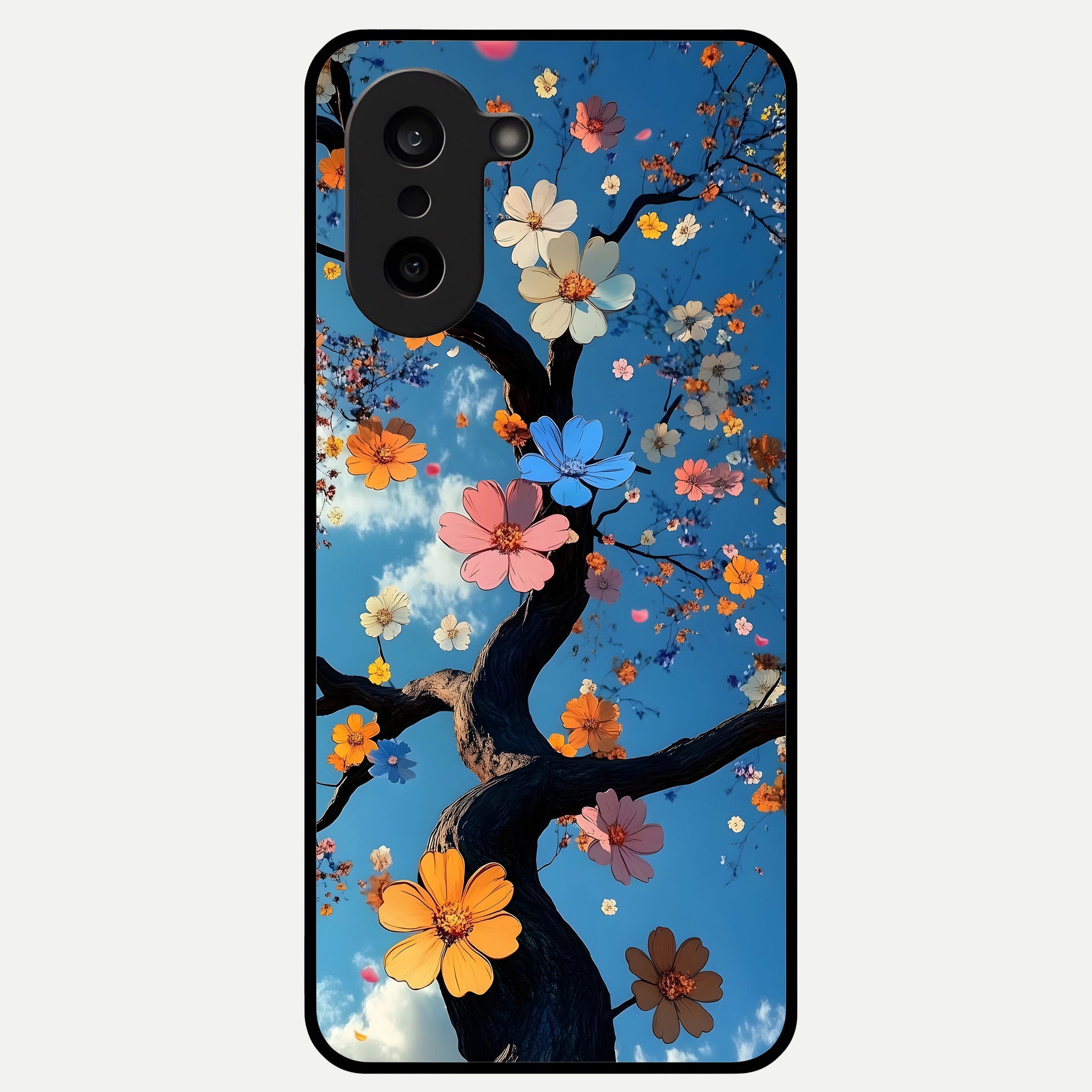  Blossom Dream Sky Glass Case For Oneplus Nord CE5 back cover – full design glossy printed glass finish