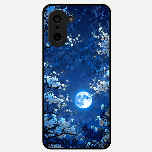  Blossom Moonlight Sky Glass Case For Oneplus Nord CE5 back cover – full design glossy printed glass finish