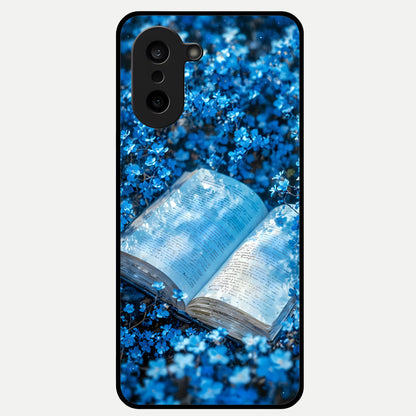  Blue Bloom Tales Glass Case For Oneplus Nord CE5 back cover – full design glossy printed glass finish