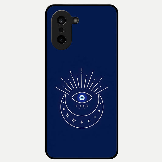  Blue Evil Eye Glass Case For Oneplus Nord CE5 back cover – full design glossy printed glass finish