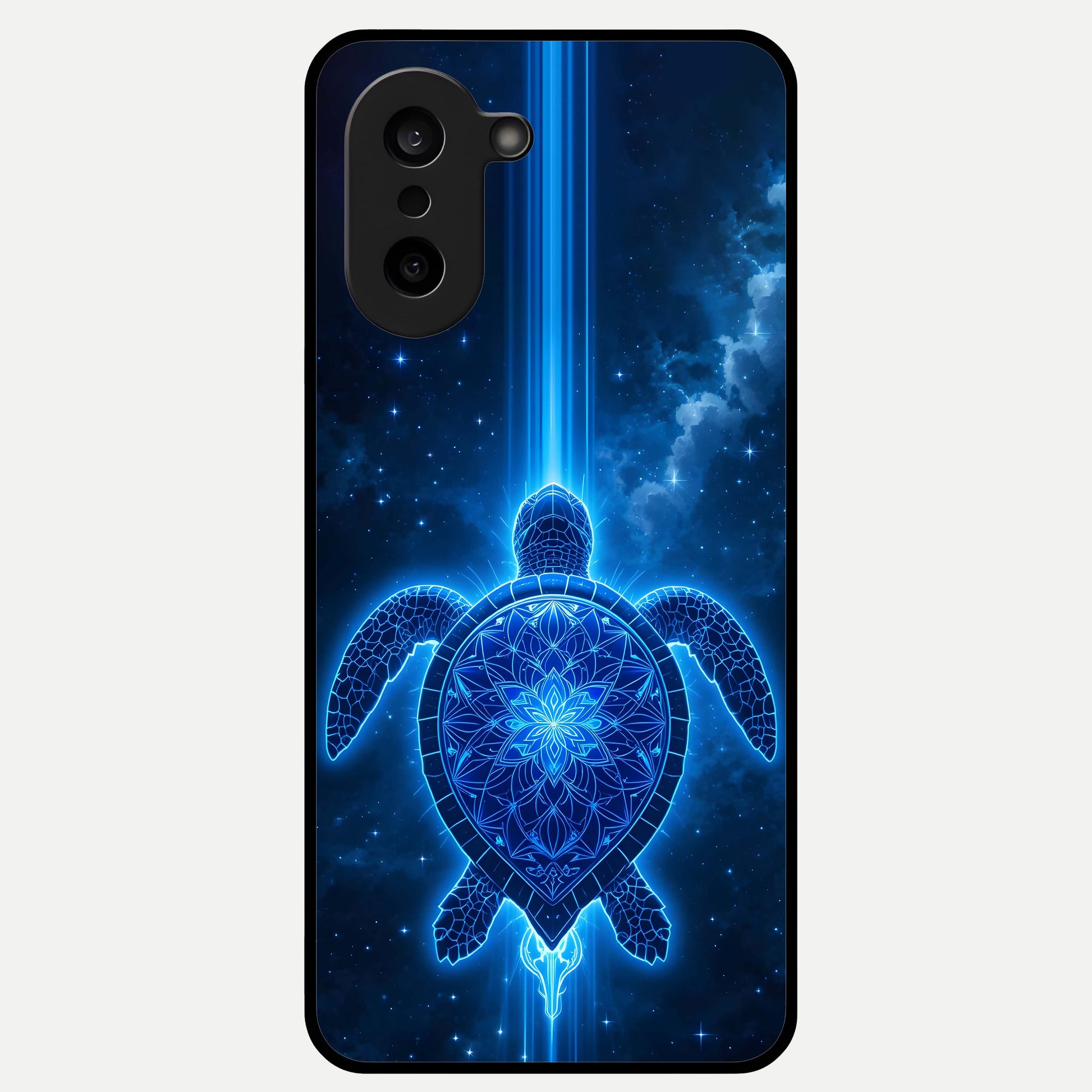  Blue Galaxy Turtle Glass Case For Oneplus Nord CE5 back cover – full design glossy printed glass finish
