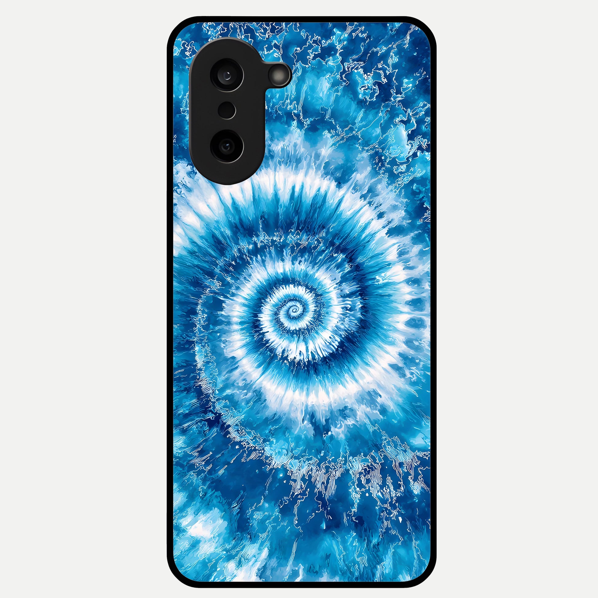  Blue Galaxy Wave Glass Case For Oneplus Nord CE5 back cover – full design glossy printed glass finish