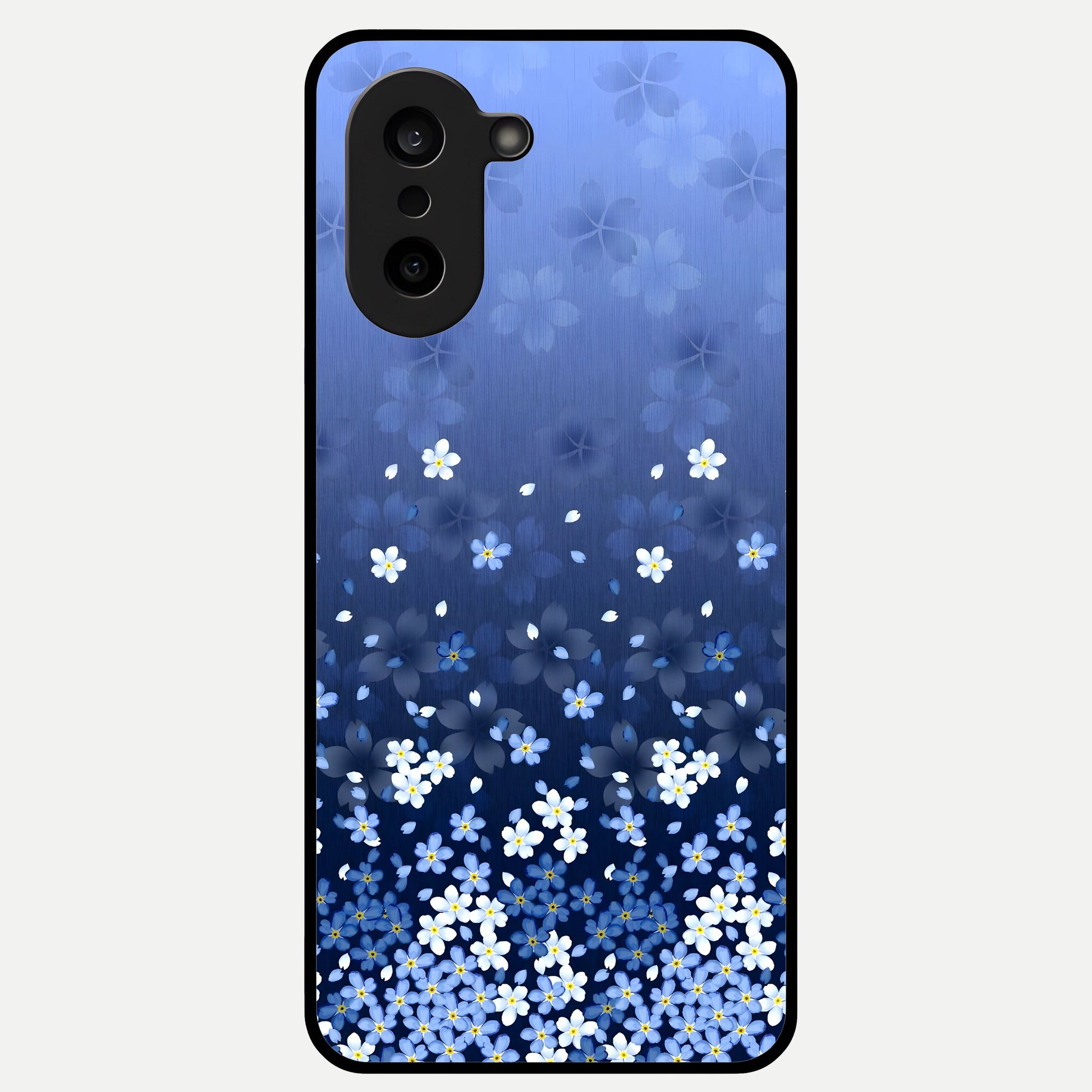  Blue Starry Glass Case For Oneplus Nord CE5 back cover – full design glossy printed glass finish