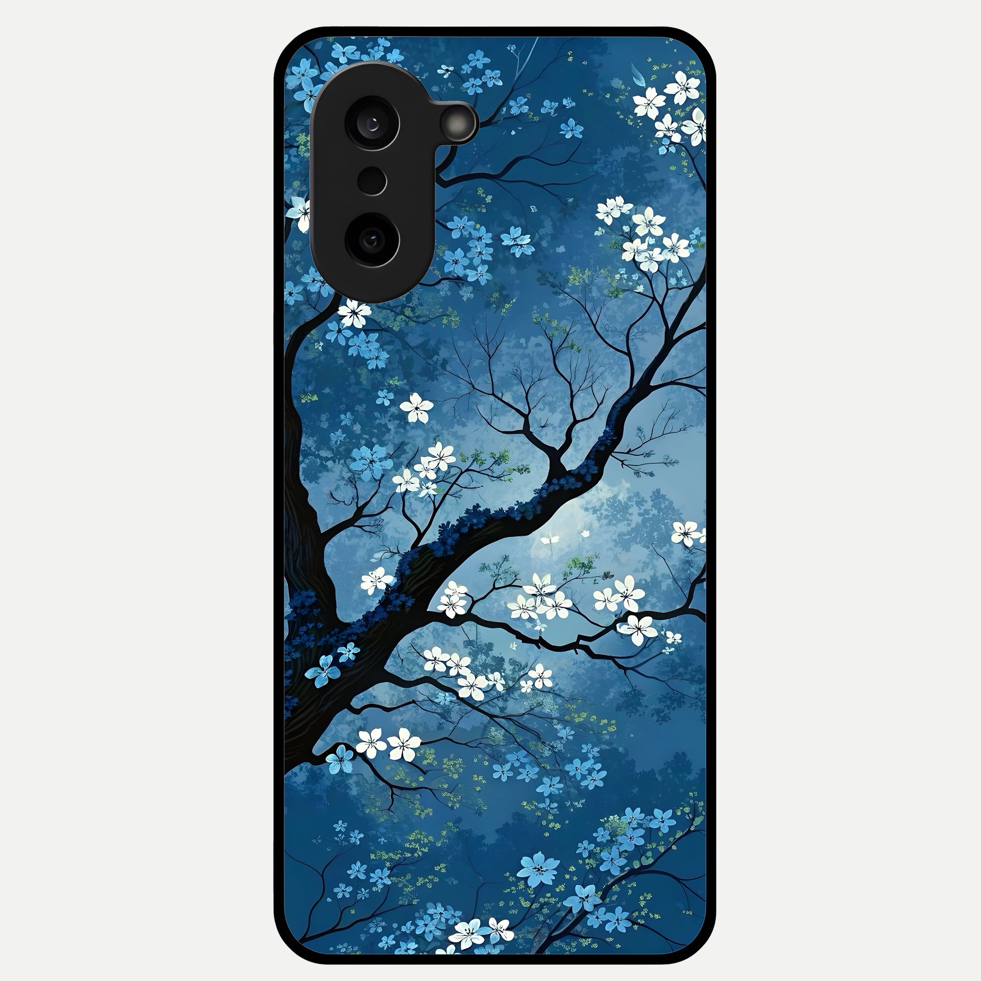  Blue Tree Serenity Glass Case For Oneplus Nord CE5 back cover – full design glossy printed glass finish