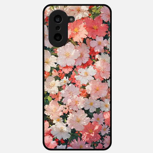  Blush Bloom Field Glass Case For Oneplus Nord CE5 back cover – full design glossy printed glass finish