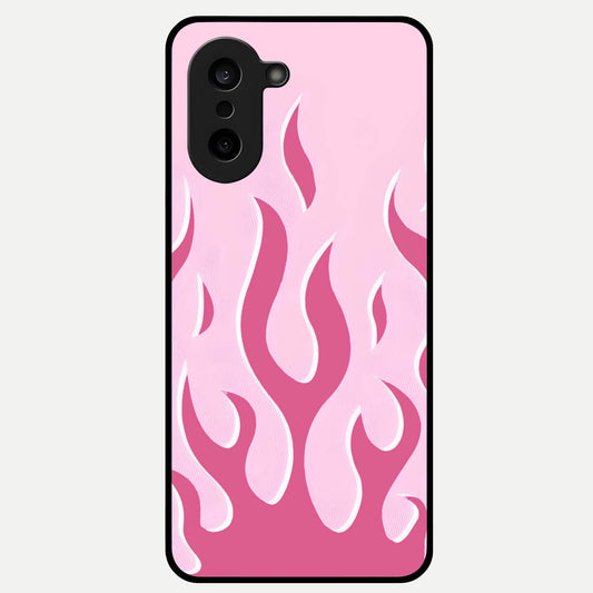  Blush Flame Energy Glass Case For Oneplus Nord CE5 back cover – full design glossy printed glass finish
