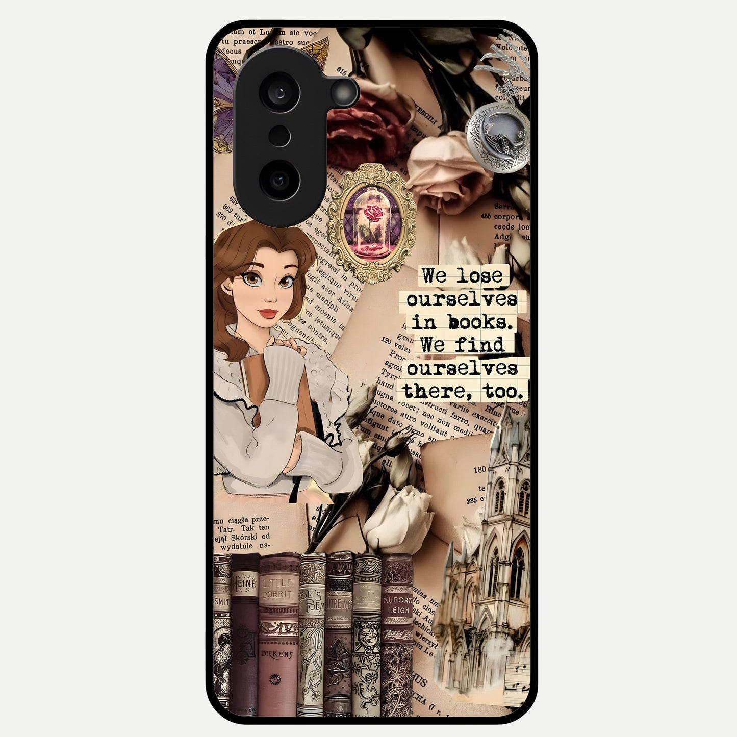  Bookish Dream World Glass Case For Oneplus Nord CE5 back cover – full design glossy printed glass finish