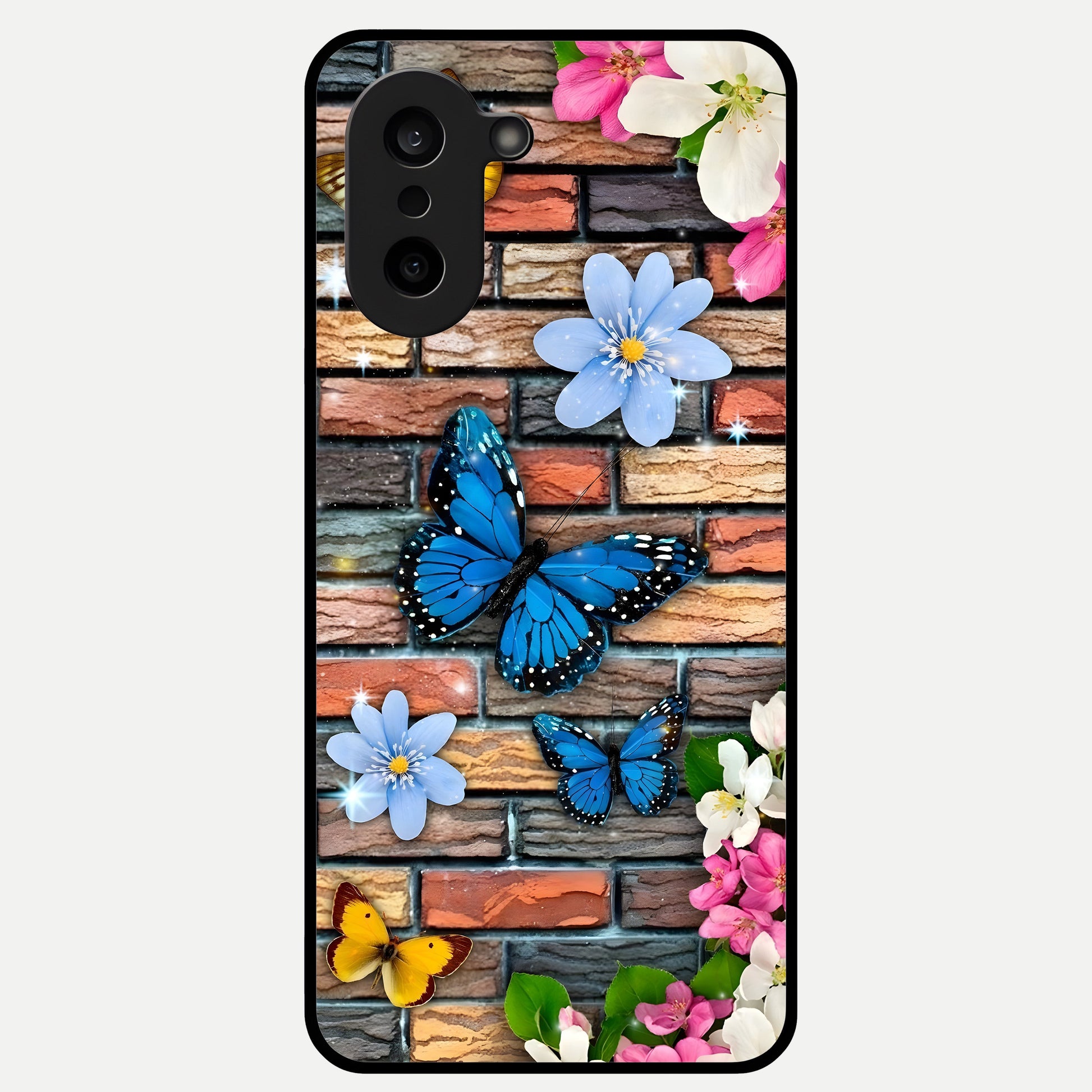  Brick Bloom Flight Glass Case For Oneplus Nord CE5 back cover – full design glossy printed glass finish