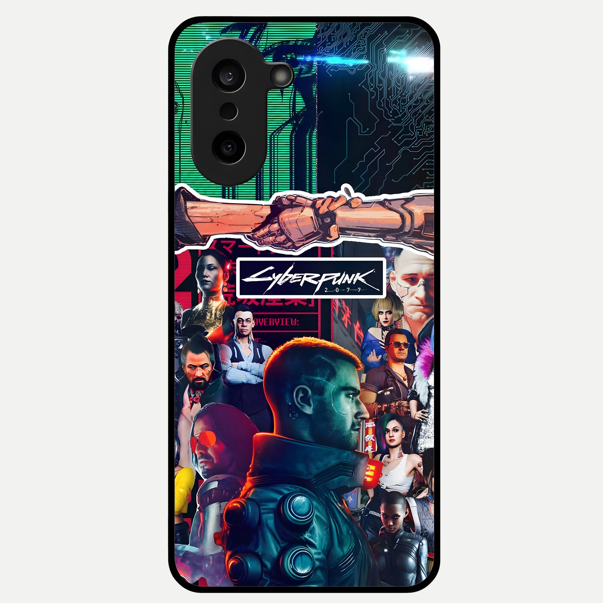  CYBERPUNK Legacy Glass Case For Oneplus Nord CE5 back cover – full design glossy printed glass finish