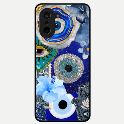  Celestial Blue Vision Glass Case For Oneplus Nord CE5 back cover – full design glossy printed glass finish