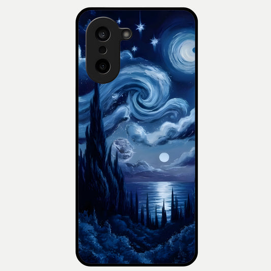  Celestial Dream Van Gogh Glass Case For Oneplus Nord CE5 back cover – full design glossy printed glass finish