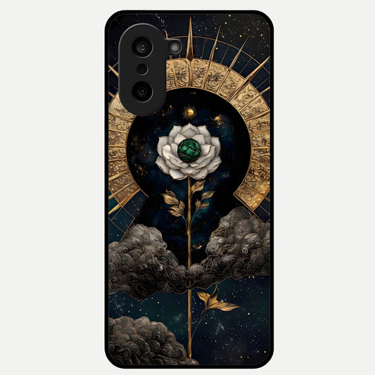  Celestial Lotus Morang Glass Case For Oneplus Nord CE5 back cover – full design glossy printed glass finish