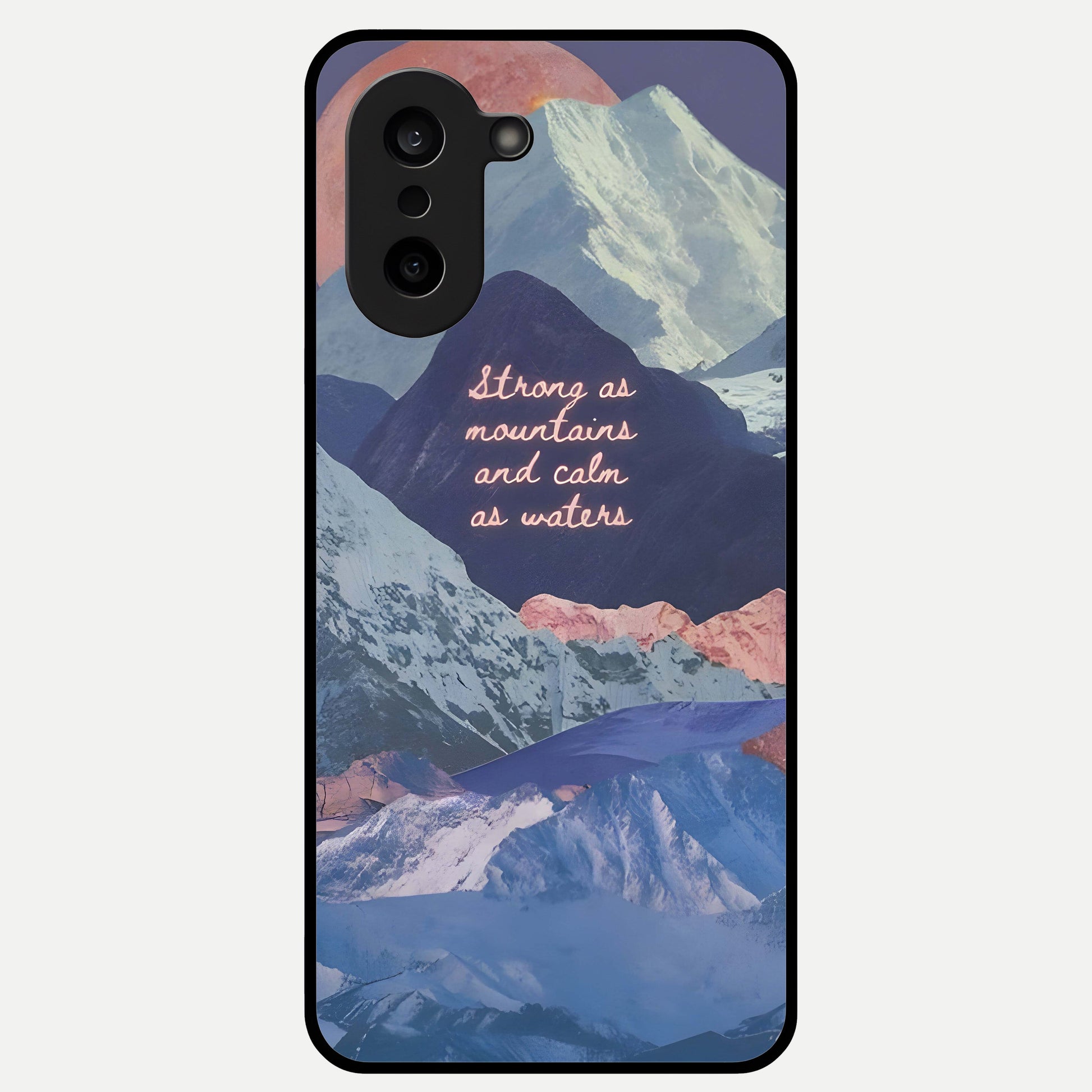  Celestial Mountain Calm Glass Case For Oneplus Nord CE5 back cover – full design glossy printed glass finish