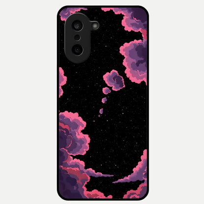  Cosmic Cloud Journey Glass Case For Oneplus Nord CE5 back cover – full design glossy printed glass finish