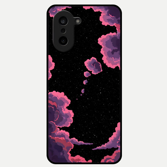  Cosmic Cloud Journey Glass Case For Oneplus Nord CE5 back cover – full design glossy printed glass finish