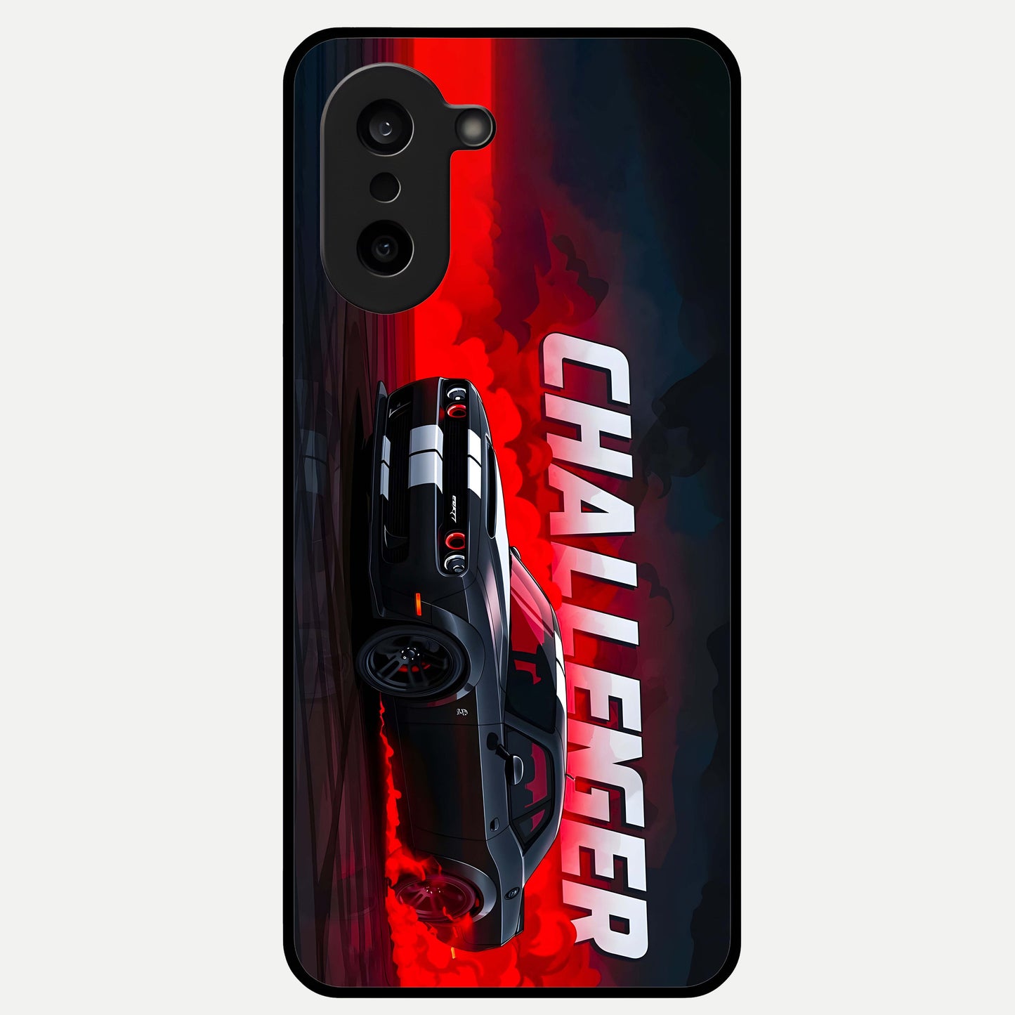  Crimson Challenger Fury Glass Case For Oneplus Nord CE5 back cover – full design glossy printed glass finish