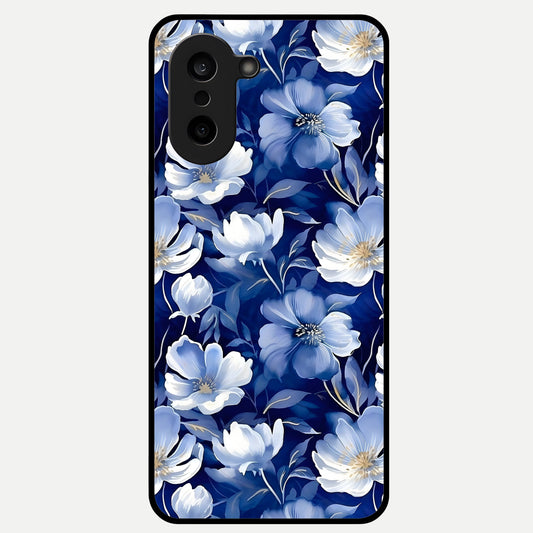  Cute Floral Patterns Glass Case For Oneplus Nord CE5 back cover – full design glossy printed glass finish