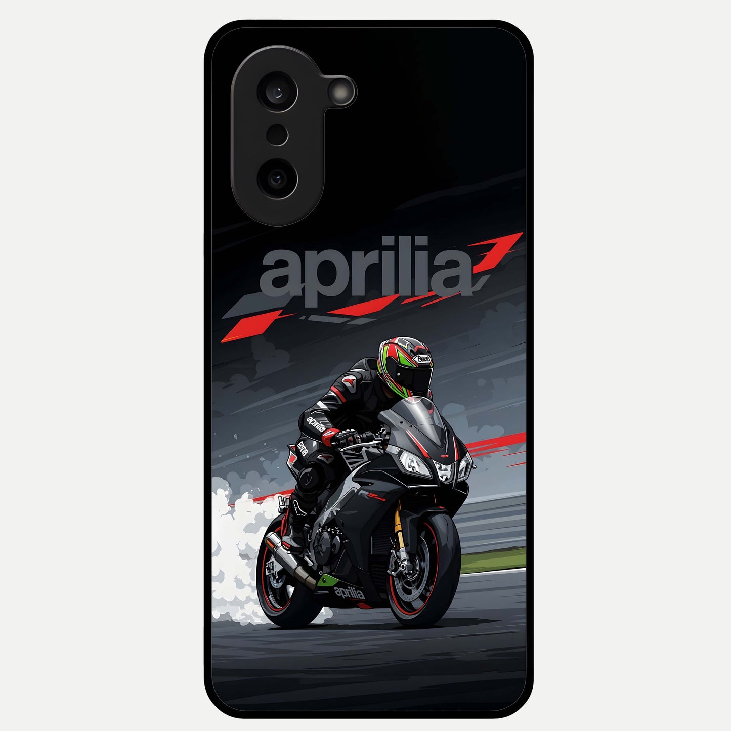  Dark Aprilla Glass Case For Oneplus Nord CE5 back cover – full design glossy printed glass finish