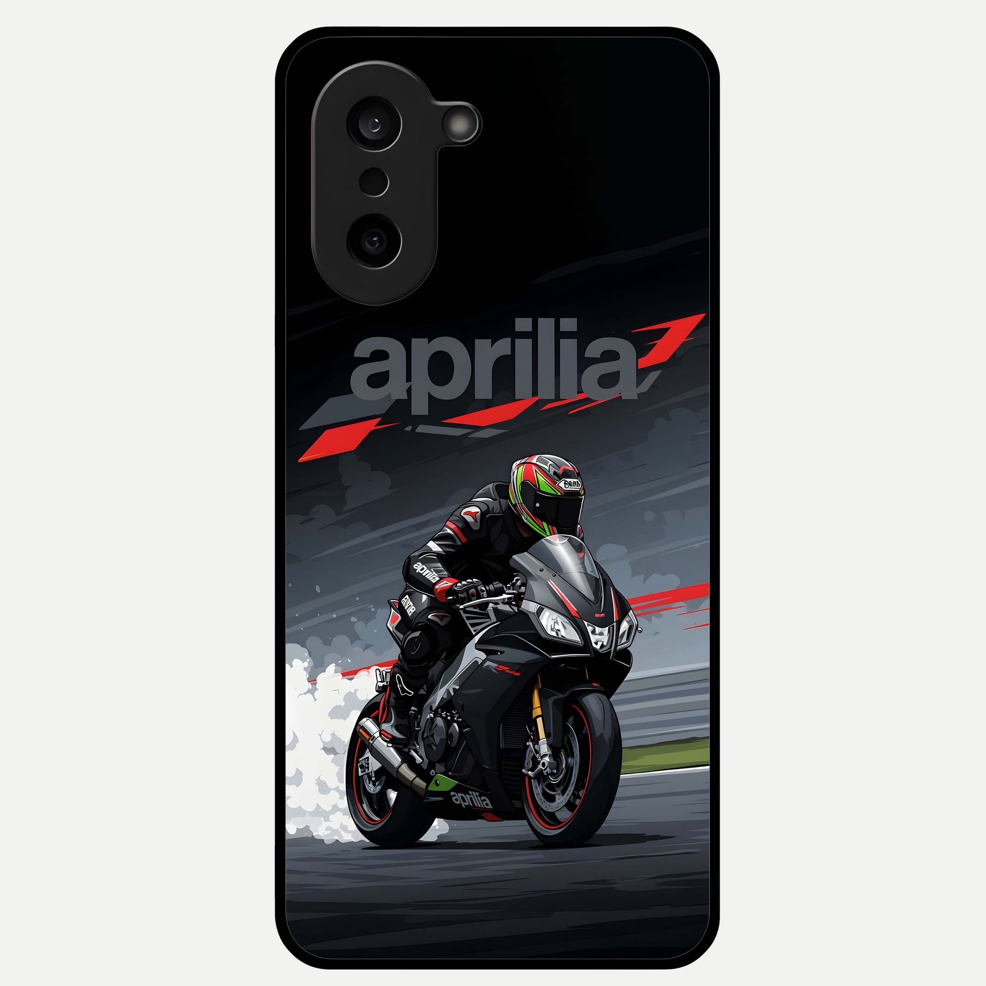  Dark Aprilla Glass Case For Oneplus Nord CE5 back cover – full design glossy printed glass finish