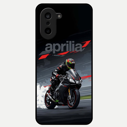  Dark Aprilla Glass Case For Oneplus Nord CE5 back cover – full design glossy printed glass finish