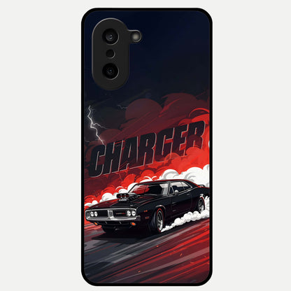  Dark Charger Fury Glass Case For Oneplus Nord CE5 back cover – full design glossy printed glass finish
