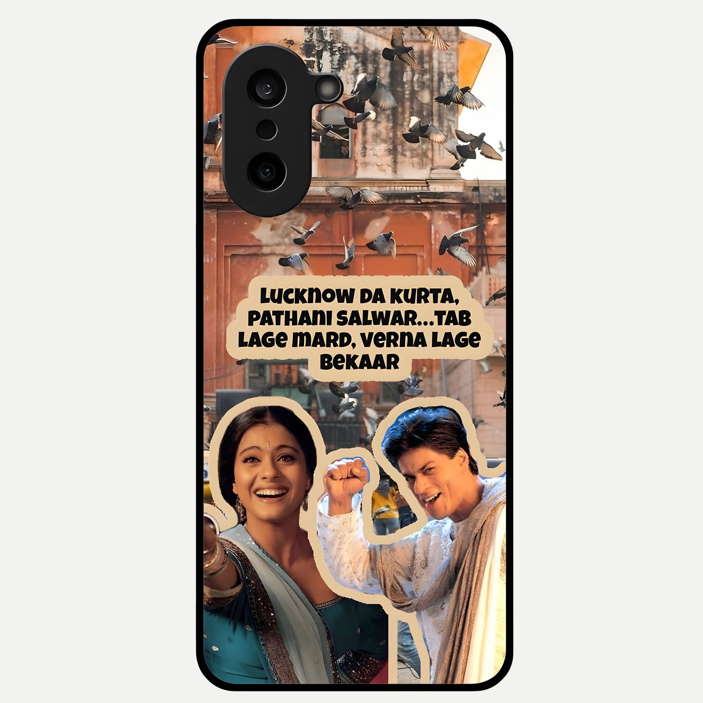  Desi Retro Vibes Glass Case For Oneplus Nord CE5 back cover – full design glossy printed glass finish
