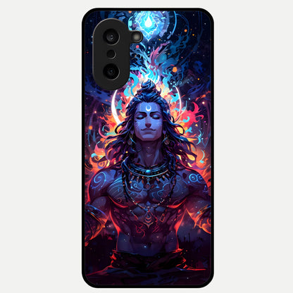  Divine Fire Shiv Glass Case For Oneplus Nord CE5 back cover – full design glossy printed glass finish