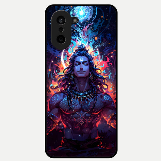  Divine Fire Shiv Glass Case For Oneplus Nord CE5 back cover – full design glossy printed glass finish