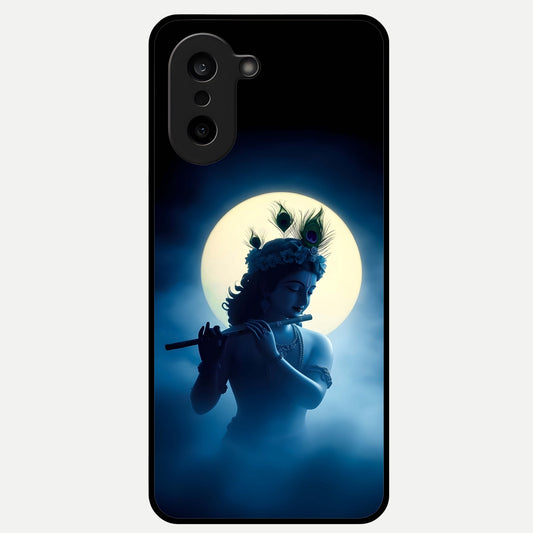  Divine Moon Flute Glass Case For Oneplus Nord CE5 back cover – full design glossy printed glass finish