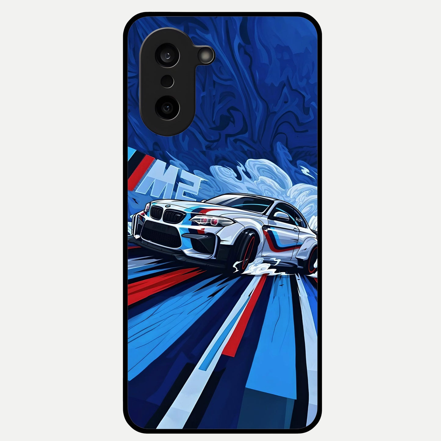  Drift Power Rush Glass Case For Oneplus Nord CE5 back cover – full design glossy printed glass finish
