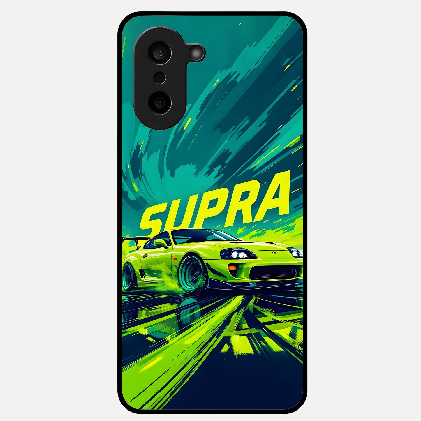  Electric Supra Thunder Glass Case For Oneplus Nord CE5 back cover – full design glossy printed glass finish