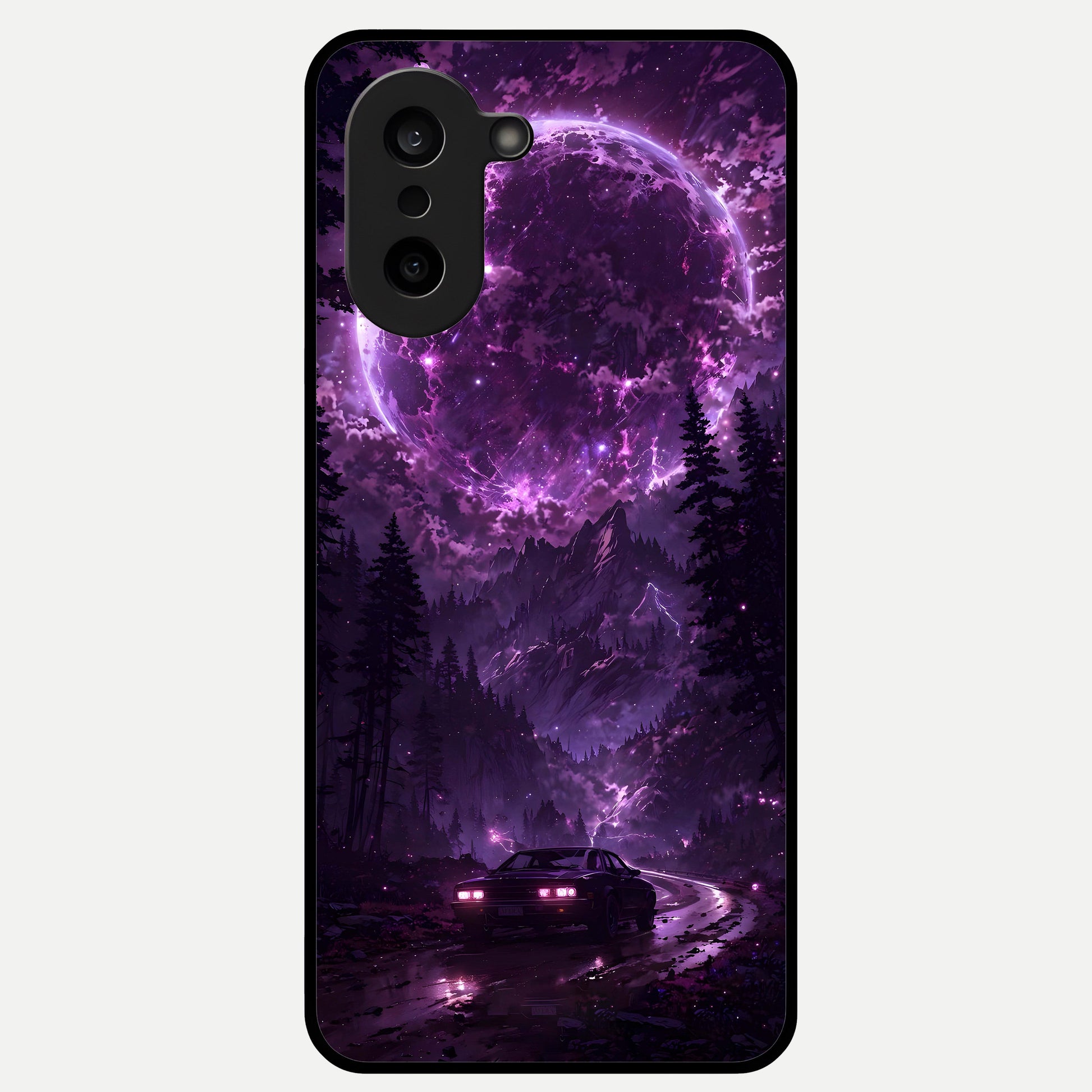  Eternal Cosmic Drive Glass Case For Oneplus Nord CE5 back cover – full design glossy printed glass finish