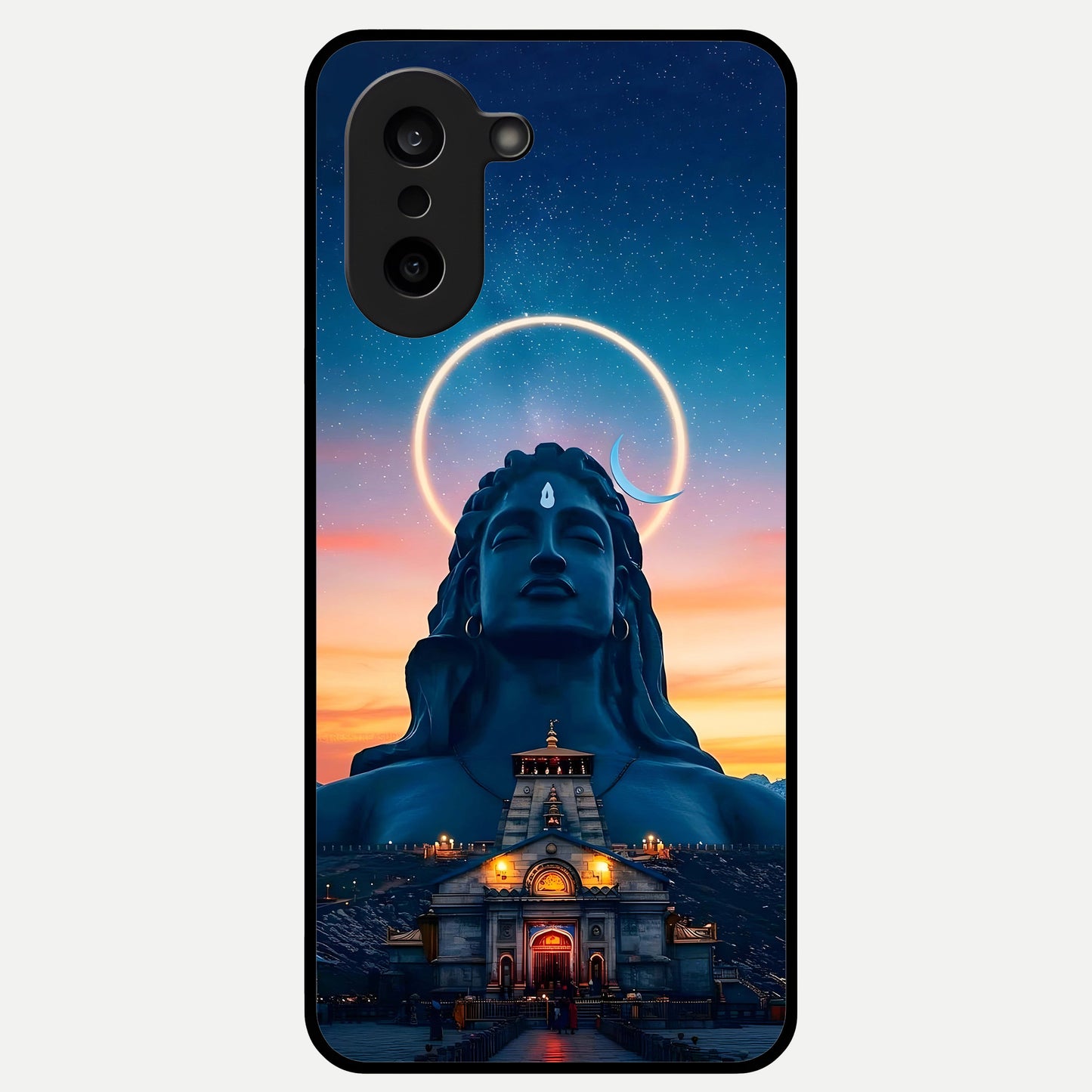  Eternal Shiva Aura Glass Case For Oneplus Nord CE5 back cover – full design glossy printed glass finish