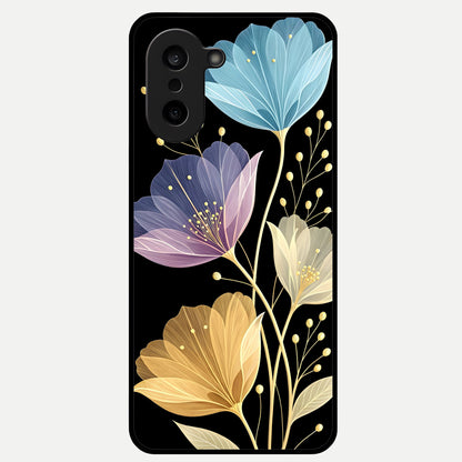  Flower Bloom Glow Glass Case For Oneplus Nord CE5 back cover – full design glossy printed glass finish
