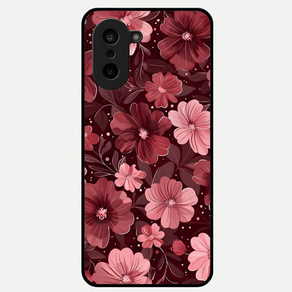  Flower Blush Bloom Glass Case For Oneplus Nord CE5 back cover – full design glossy printed glass finish