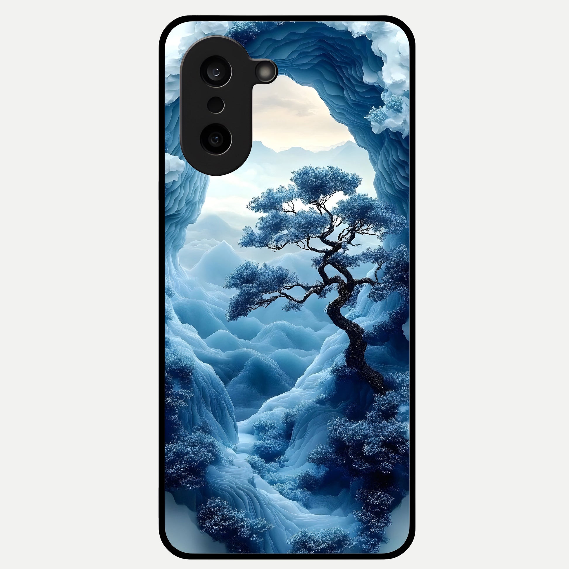  Frozen Serenity Gate Glass Case For Oneplus Nord CE5 back cover – full design glossy printed glass finish
