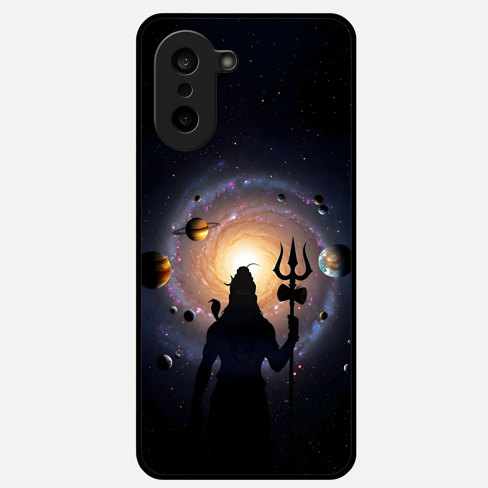  Galactic Shiva Vision Glass Case For Oneplus Nord CE5 back cover – full design glossy printed glass finish