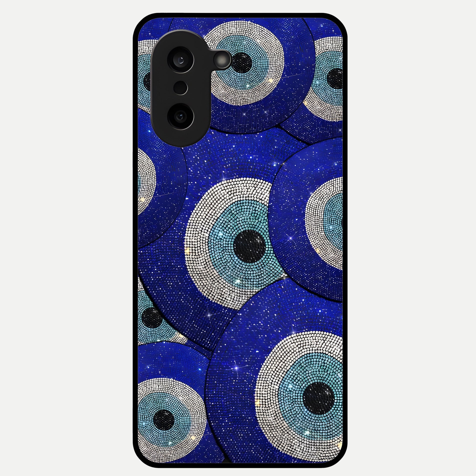  Galaxy Eye Flow Glass Case For Oneplus Nord CE5 back cover – full design glossy printed glass finish