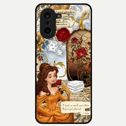  Golden Dream Belle Glass Case For Oneplus Nord CE5 back cover – full design glossy printed glass finish