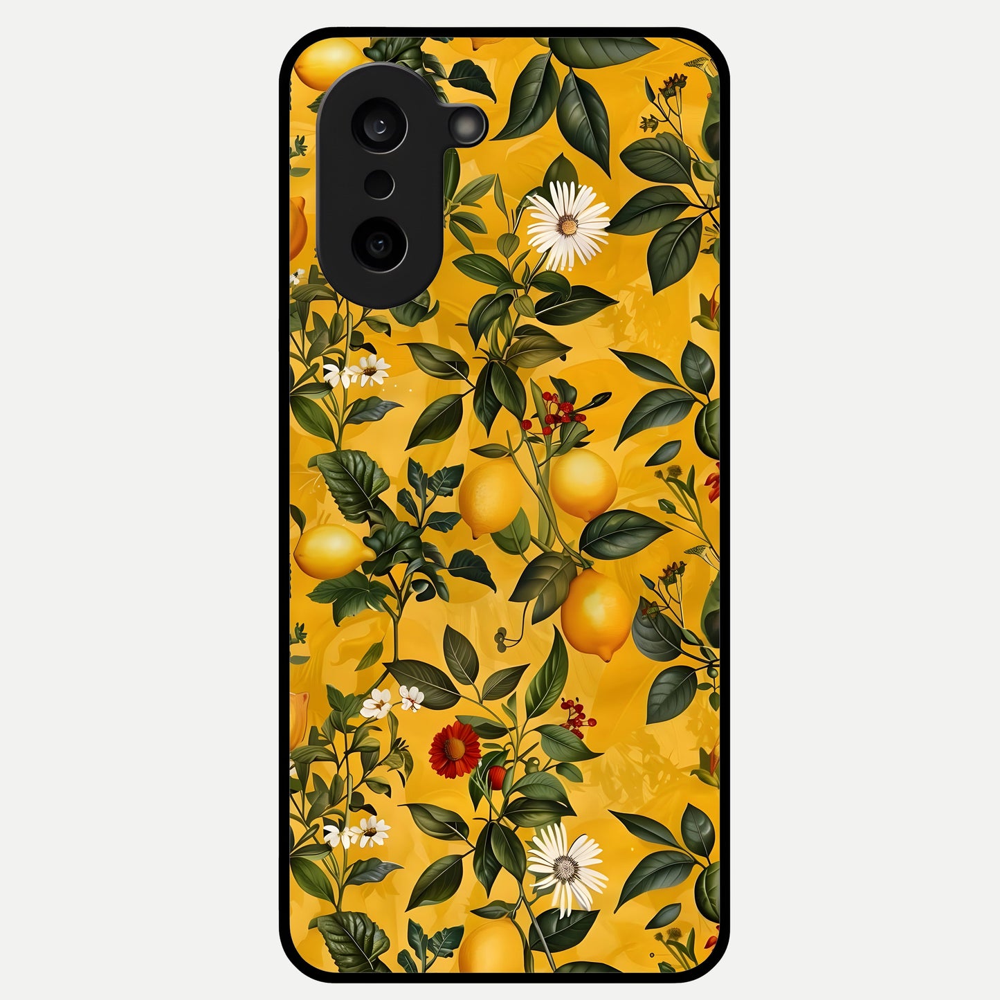  Golden Lemon Field Glass Case For Oneplus Nord CE5 back cover – full design glossy printed glass finish