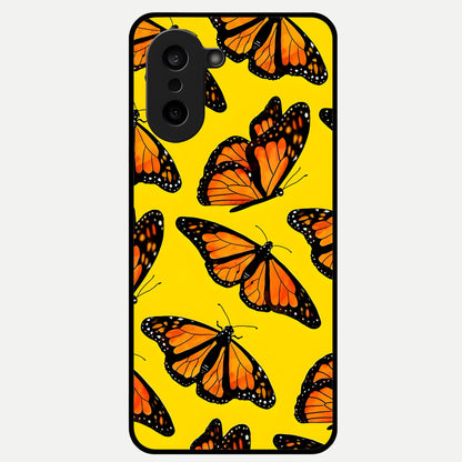  Golden Wing Flight Glass Case For Oneplus Nord CE5 back cover – full design glossy printed glass finish