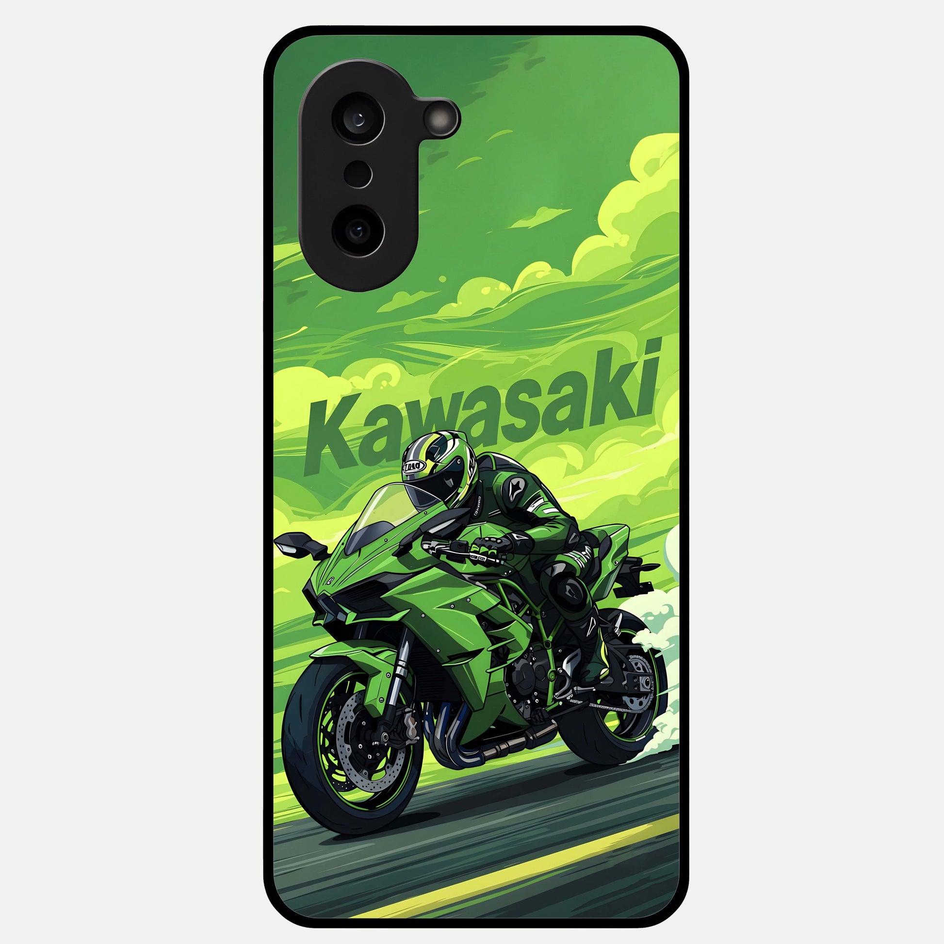  Greenery Sky Glass Case For Oneplus Nord CE5 back cover – full design glossy printed glass finish